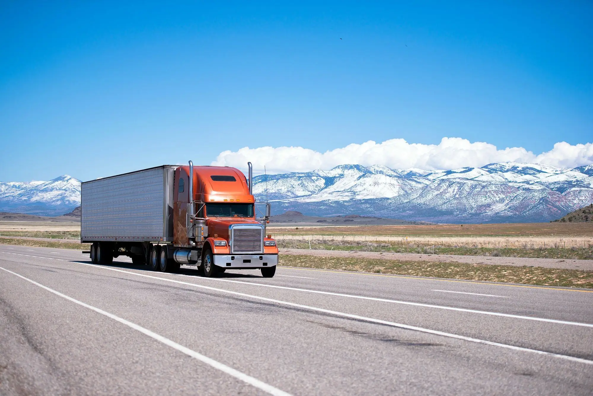 Student practicing truck driving during 160 hour CDL training program